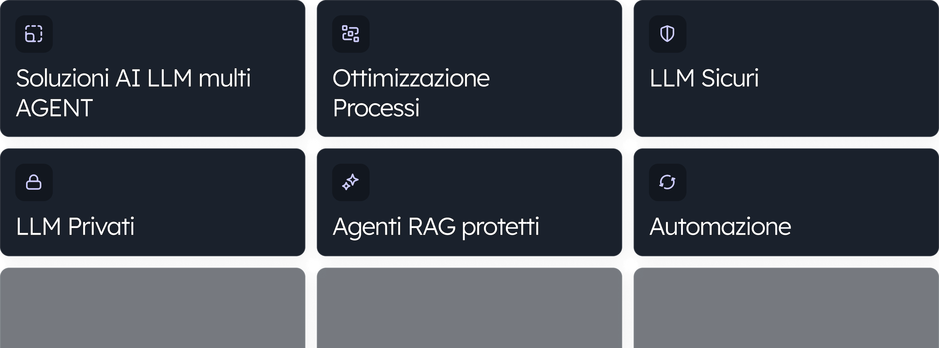 Illustrazione di una dashboard AI Logix su sfondo scuro